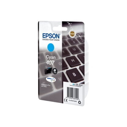 EPSON 407 alkuperäinen syaani tulostuskasetti 3