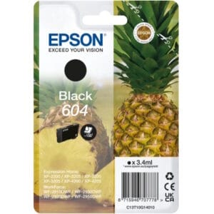 EPSON 604 alkuperäinen musta tulostuskasetti