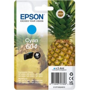 EPSON 604 alkuperäinen syaani tulostuskasetti