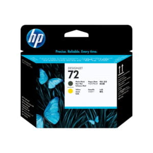 HP 72 Printhead black matte and yellow Vivera