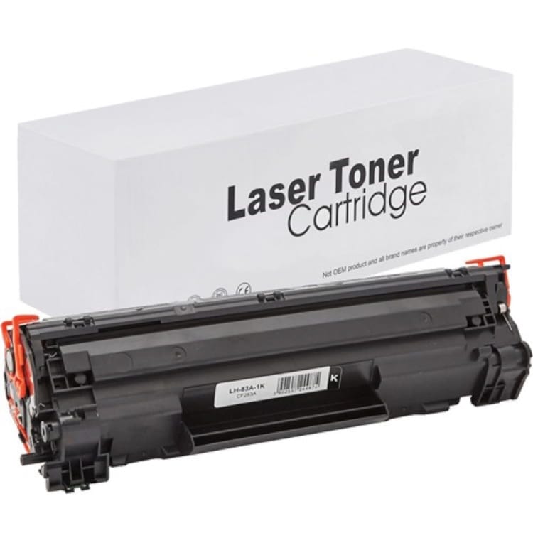 Korvaava CF283A musta lasertulostuskasetti