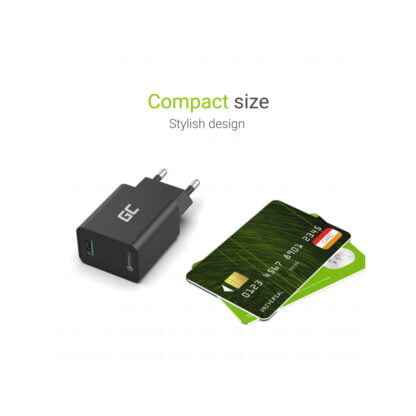 GreenCell USB-laturi 18W pikalataus 8