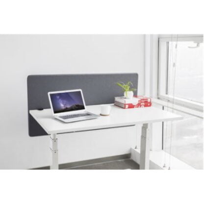 Deltaco Office työpöydän väliseinä 1200x600mm harmaa 2