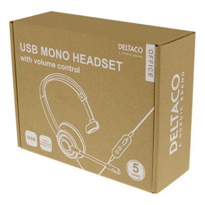 DELTACO Office USB mono headset 5
