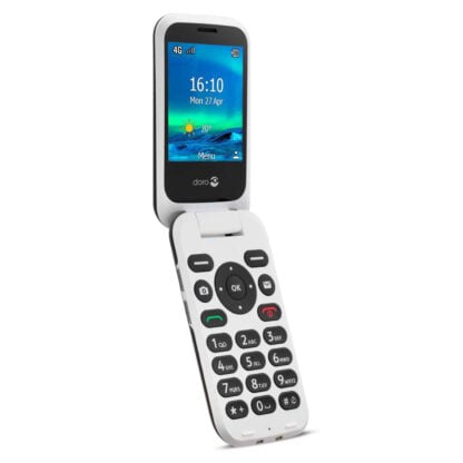 Doro 6821 Black/White 4G -simpukkapuhelin EOL 2