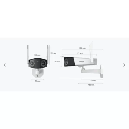 Reolink Duo 2 WiFi 2x8MP AI ulkokamera LED-kohdevaloilla 3