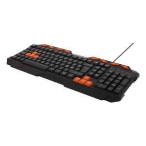 DELTACO GAMING näppäimistö musta/oranssi 2