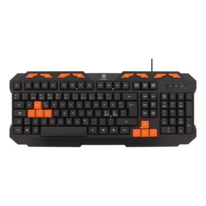 DELTACO GAMING näppäimistö musta/oranssi 3