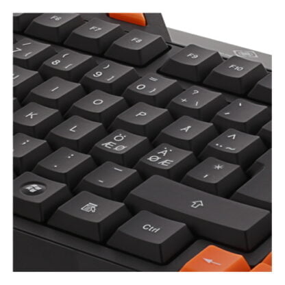 DELTACO GAMING näppäimistö musta/oranssi 4