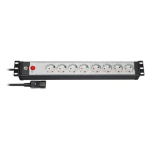 Virtapaneeli 8-osainen ATK-räkkiin 19″ IEC