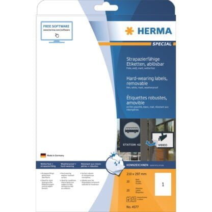 Herma Label A4-kalvotarra valkoinen 3