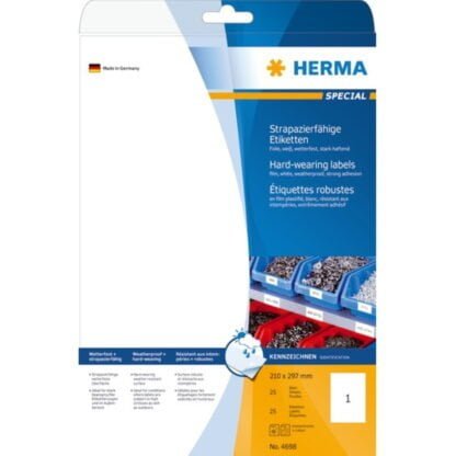 Herma Label A4-kalvotarra valkoinen matta 2