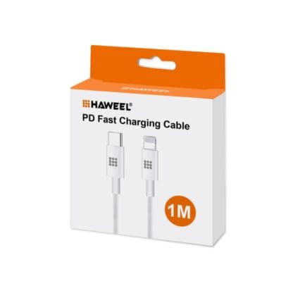 HAWEEL 25W 3A USB-C lataus- ja datakaapeli 1m 4