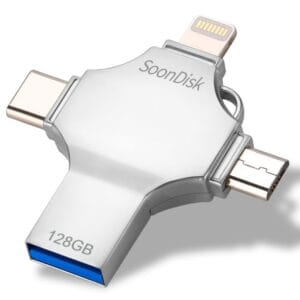 4-in-1 128GB USB3.0 muistitikku OTG-toiminnolla 2