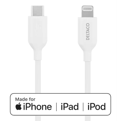 USB-C – Lightning-kaapeli 2m valkoinen 4