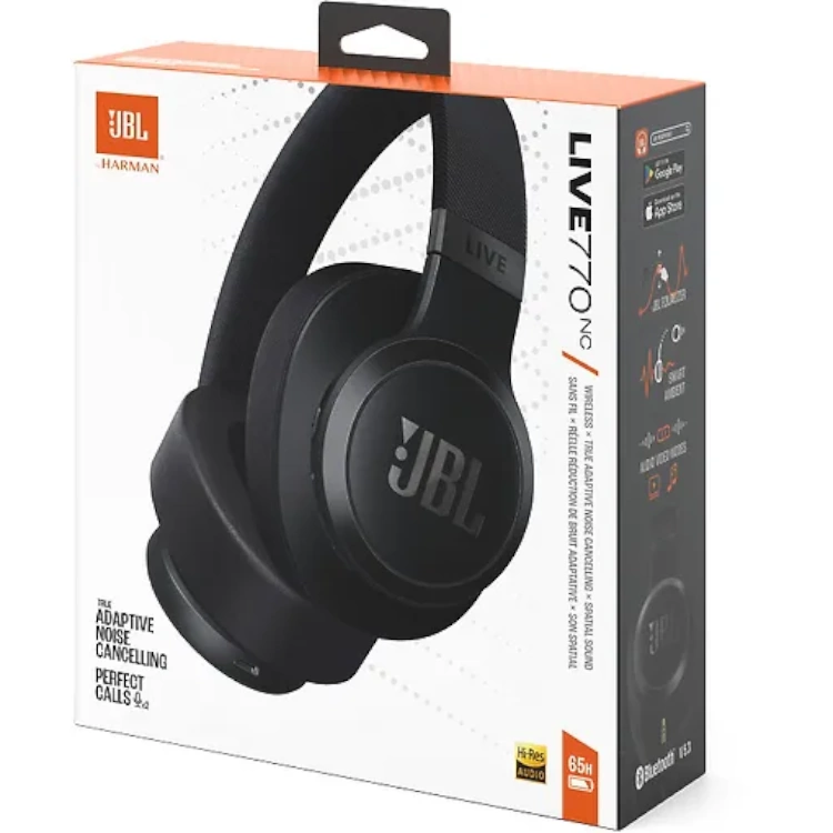 JBL LIVE 770NC vastamelukuulokkeet musta