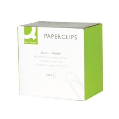 Q-connect paperiliitin 26 mm galvanoitu 2