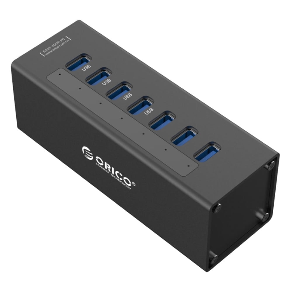 Orico 7-porttinen USB 3.0 HUB musta 2 Orico 7-porttinen USB 3.0 HUB musta 2