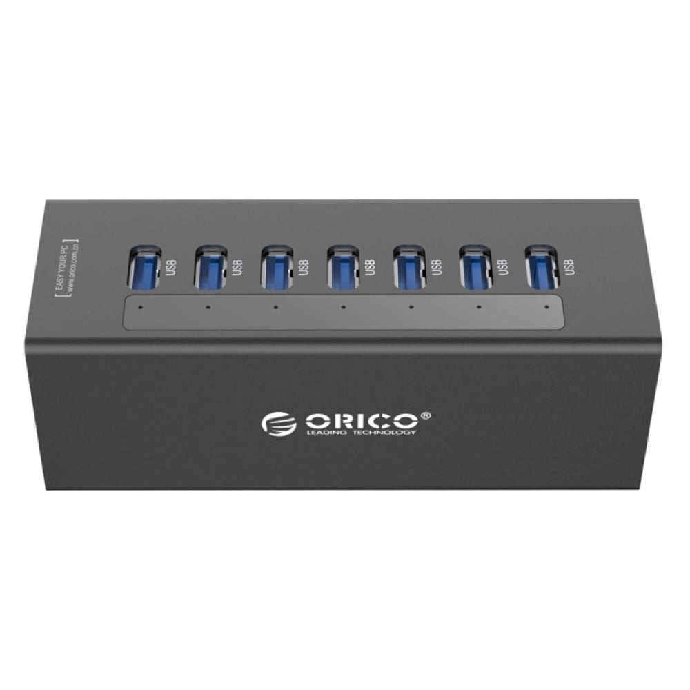 Orico 7-porttinen USB 3.0 HUB musta 4 Orico 7-porttinen USB 3.0 HUB musta 4