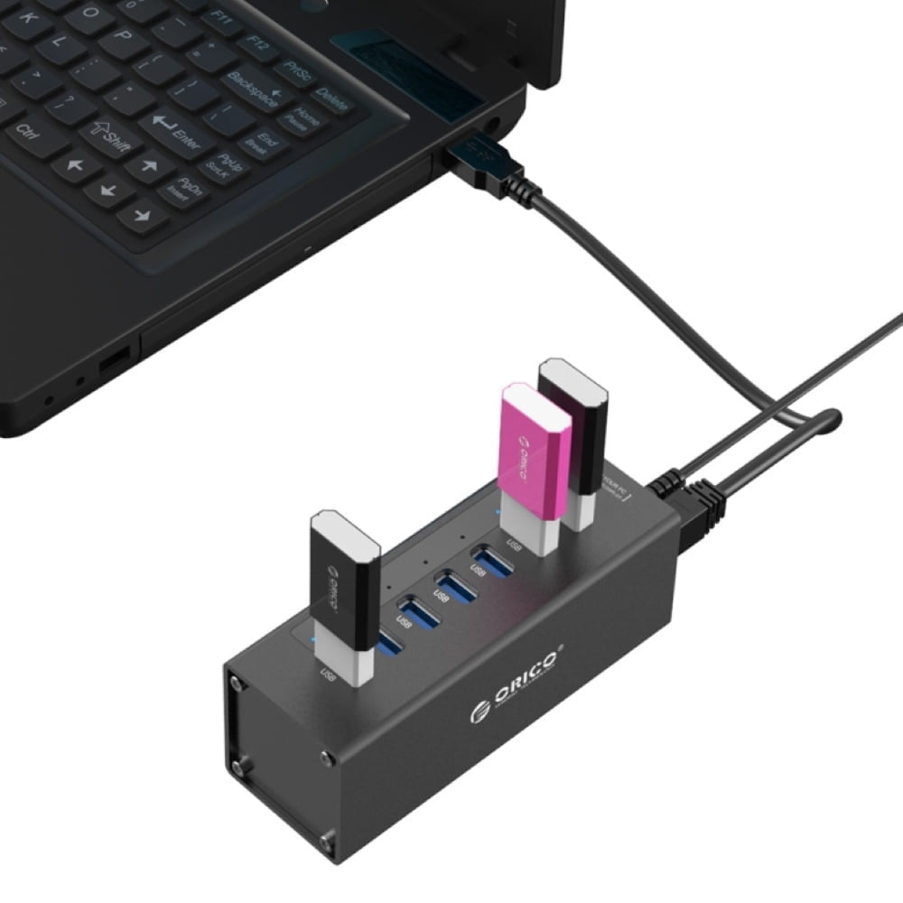 Orico 7-porttinen USB 3.0 HUB musta 5 Orico 7-porttinen USB 3.0 HUB musta 5
