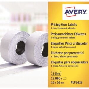 AVERY hintaetikettirulla 26*16mm pysyvällä liimalla valk