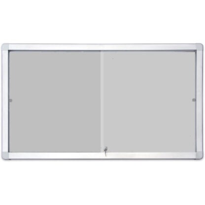 2×3 lukollinen ilmoitustaulukaappi huopapinta 8xA4 2