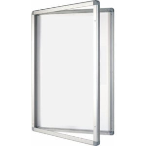 2×3 lukollinen ilmoitustaulukaappi magneettinen pinta 4xA4 ulkokäyttöön