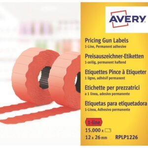 AVERY hintaetikettirulla 26*12mm pysyvällä liimalla pun