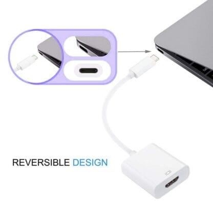 USB-C – HDMI adapteri 15cm johdolla 3