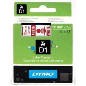Dymo S0720550 D1 45015 Tape 12mm x 7m