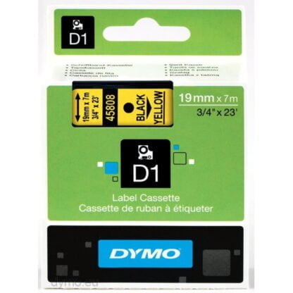 Dymo S0720880 D1 45808 Tape 19mm x 7m 2