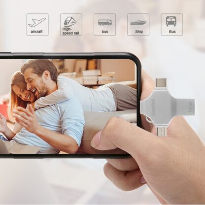 4-in-1 16GB USB3.0 muistitikku OTG-toiminnolla 10