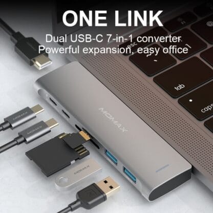 Momax 7-in-1 USB-C adapteri MacBook 7