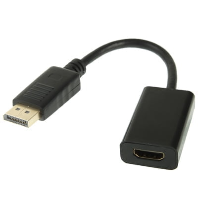 DISPLAY PORT uros – HDMI naaras adapteri, pituus 20cm