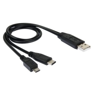 High Speed USB 2.0 uros – Micro USB/USB-C uroskaapeli