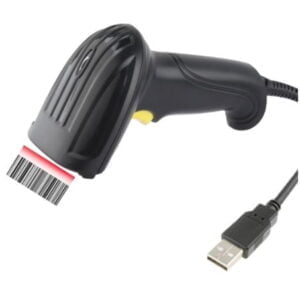 Viivakoodinlukija USB-liitännällä musta