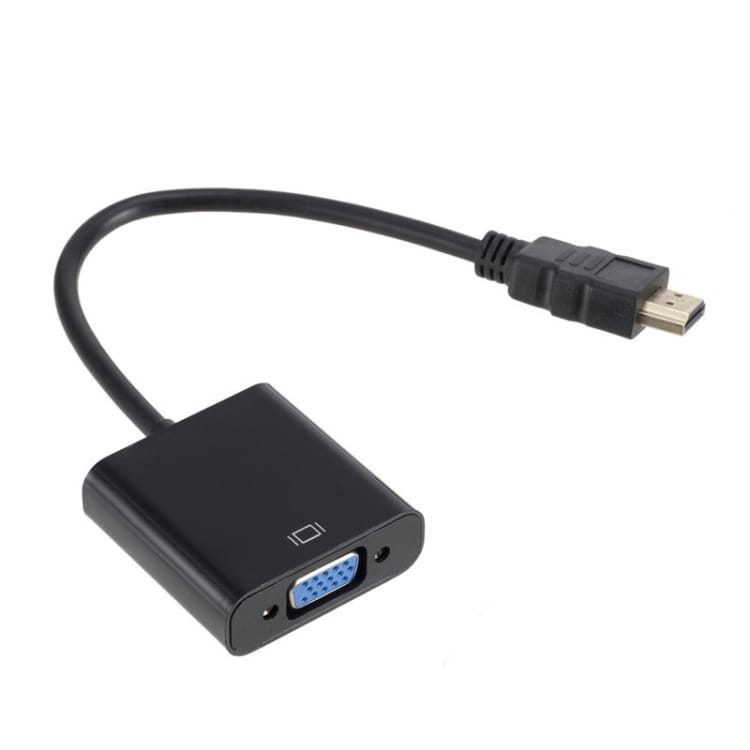 HDMI-VGA adapteri 0,2m musta 6 HDMI-VGA adapteri 0,2m musta 6
