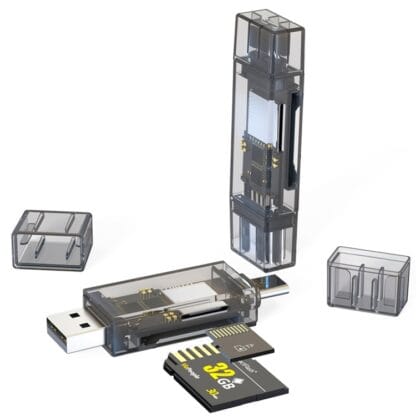 USB+TYPE-C SD/TF/OTG Tea Color -kortinlukija 2