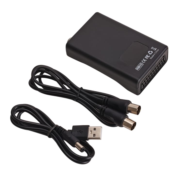 SCART – RF Video muunnin musta 4 SCART – RF Video muunnin musta 4