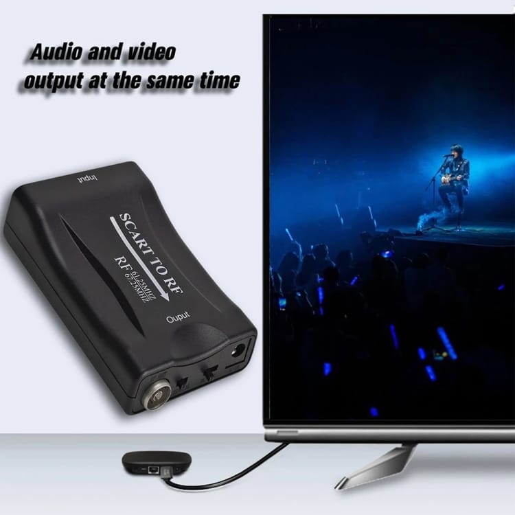 SCART – RF Video muunnin musta 5 SCART – RF Video muunnin musta 5