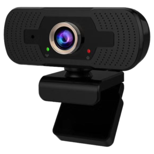 Tris 1080P Webkamera microfonilla, musta