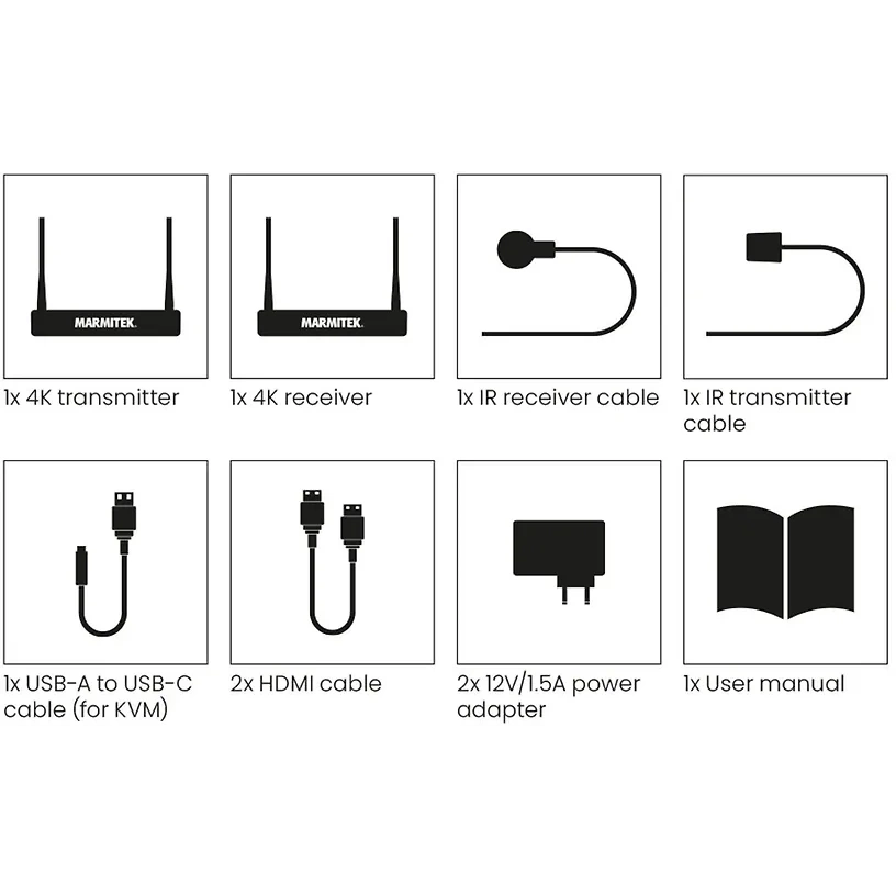 Marmitek TV Anywhere Wireless 4K LL langaton HDMI-järjestelmä 9 Marmitek TV Anywhere Wireless 4K LL langaton HDMI-järjestelmä 9