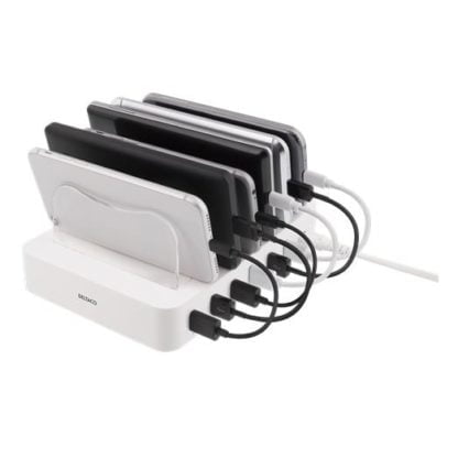 6-porttinen USB-latausasema, 5V / 10A 3