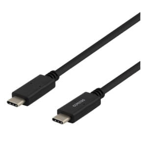 DELTACO USB-C-kaapeli 5 Gbit/s 5A 1m musta