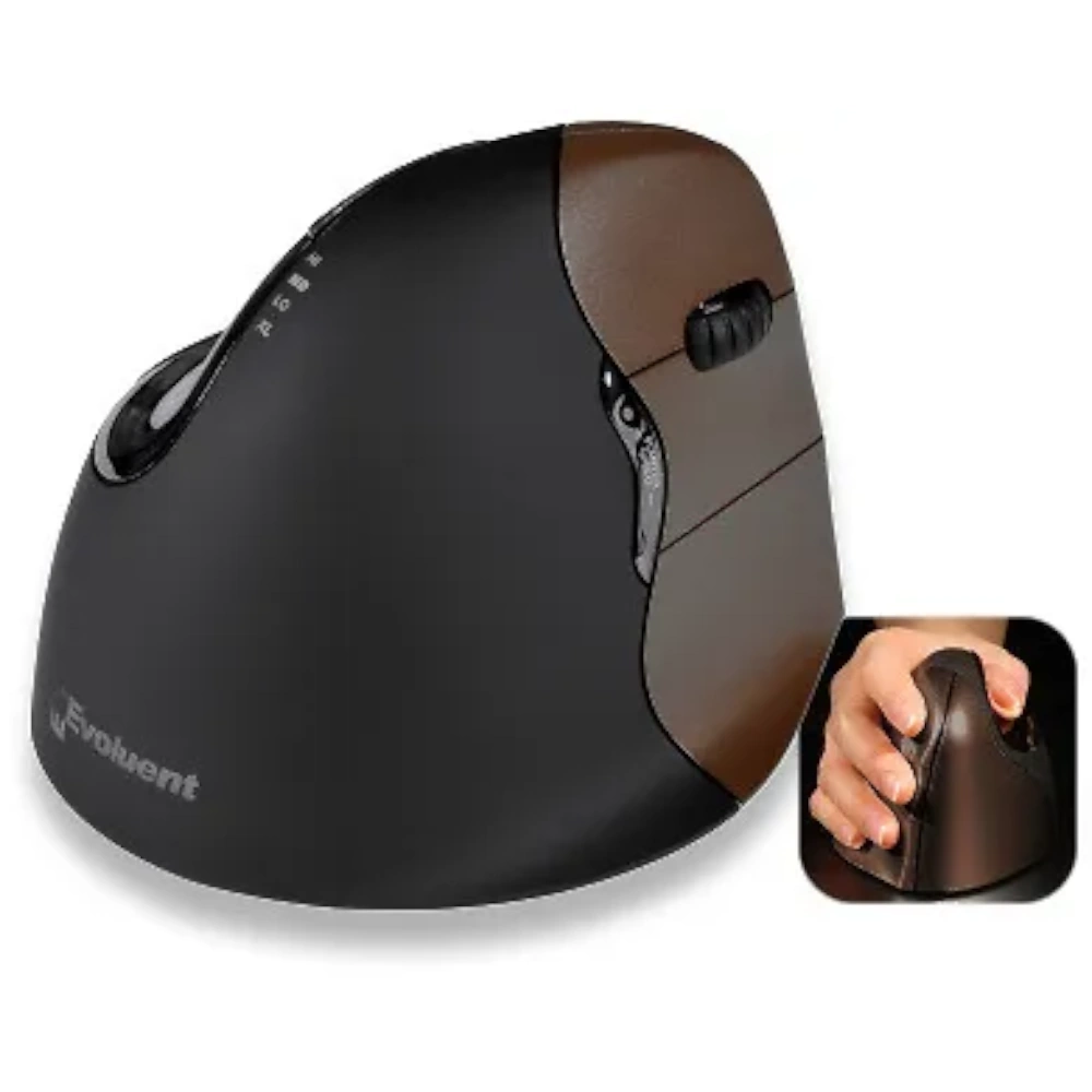 Evoluent VerticalMouse 4 Small Wireless – langaton pystyhiiri oikeakätisille