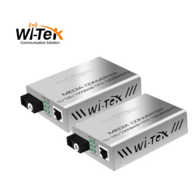 Wi-Tek Mediamuunnin TX/RX-pari 10/100/1000 2 Wi-Tek Mediamuunnin TX/RX-pari 10/100/1000 2
