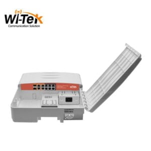 Wi-Tek 10-porttinen PoE kytkin 120W ulkokäyttöön