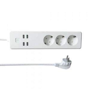 WOOX WiFi älypistorasia 3-osainen + 4*USB