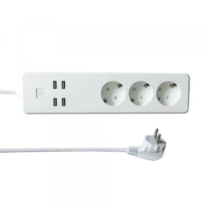 WOOX WiFi älypistorasia 3-osainen + 4*USB 2