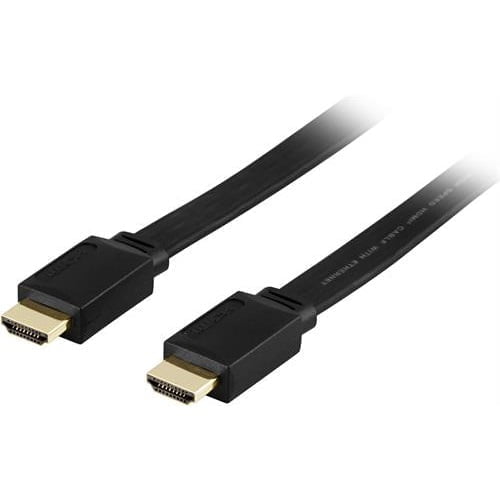 HDMI-kaapeli litteä 2m musta